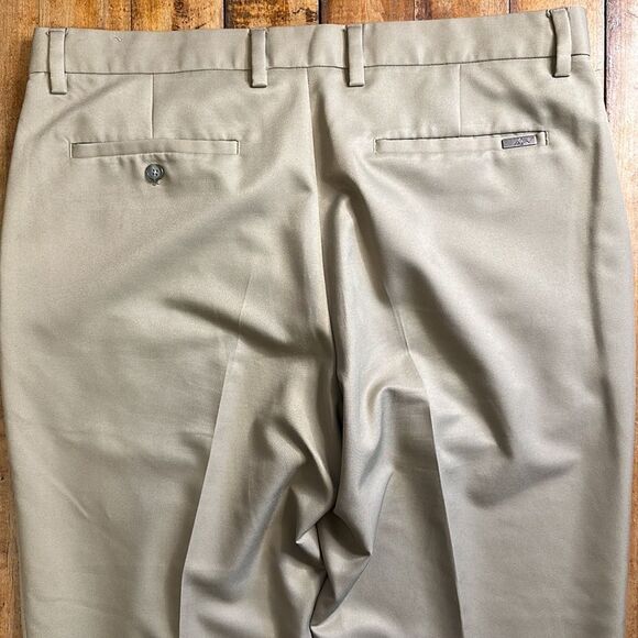 Greg Norman Five Iron Mens Size 36 x 32 Tan Formal Trousers - Picture 6 of 7